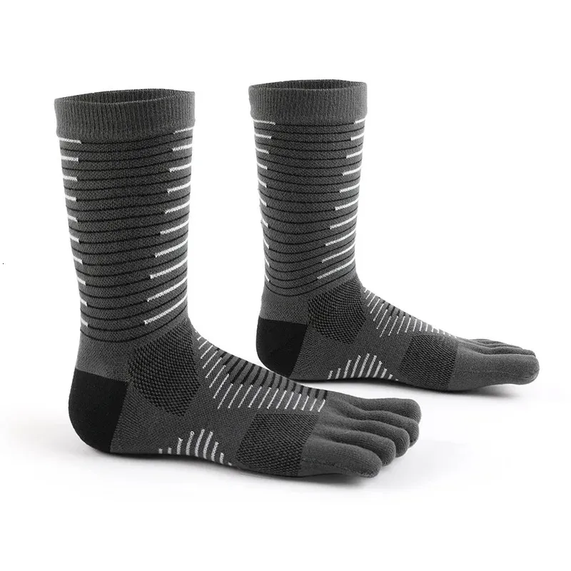 Chaussettes de sport MEIKAN Marathon chaussettes de course chaussettes de sport à cinq doigts pour hommes Coolmax chaussettes de compression extérieures à séchage rapide MKSP10 231201