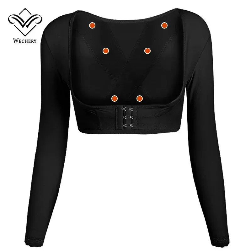 Arm Shaper Wechery Arm Shaper Underbust Push Up Shapers Top Women Posture Corrigctive Underwear Body Slimmer Shapewear 231202