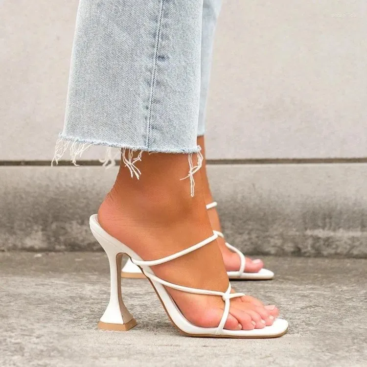 Dress Shoes Women's With Straps Navy Blue Pumps Sandals Ladies Summer High Heels Pointed Wedge Roman Style Buckle Orange African Beige