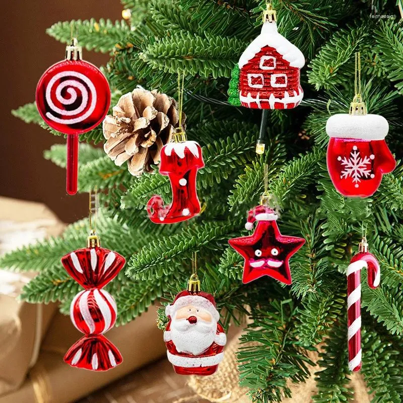 Kerstversiering Boomhangers Lollipops Kerstman Creatieve ophangingen Kerstdruppelornament Vrolijk decor Gelukkig jaar