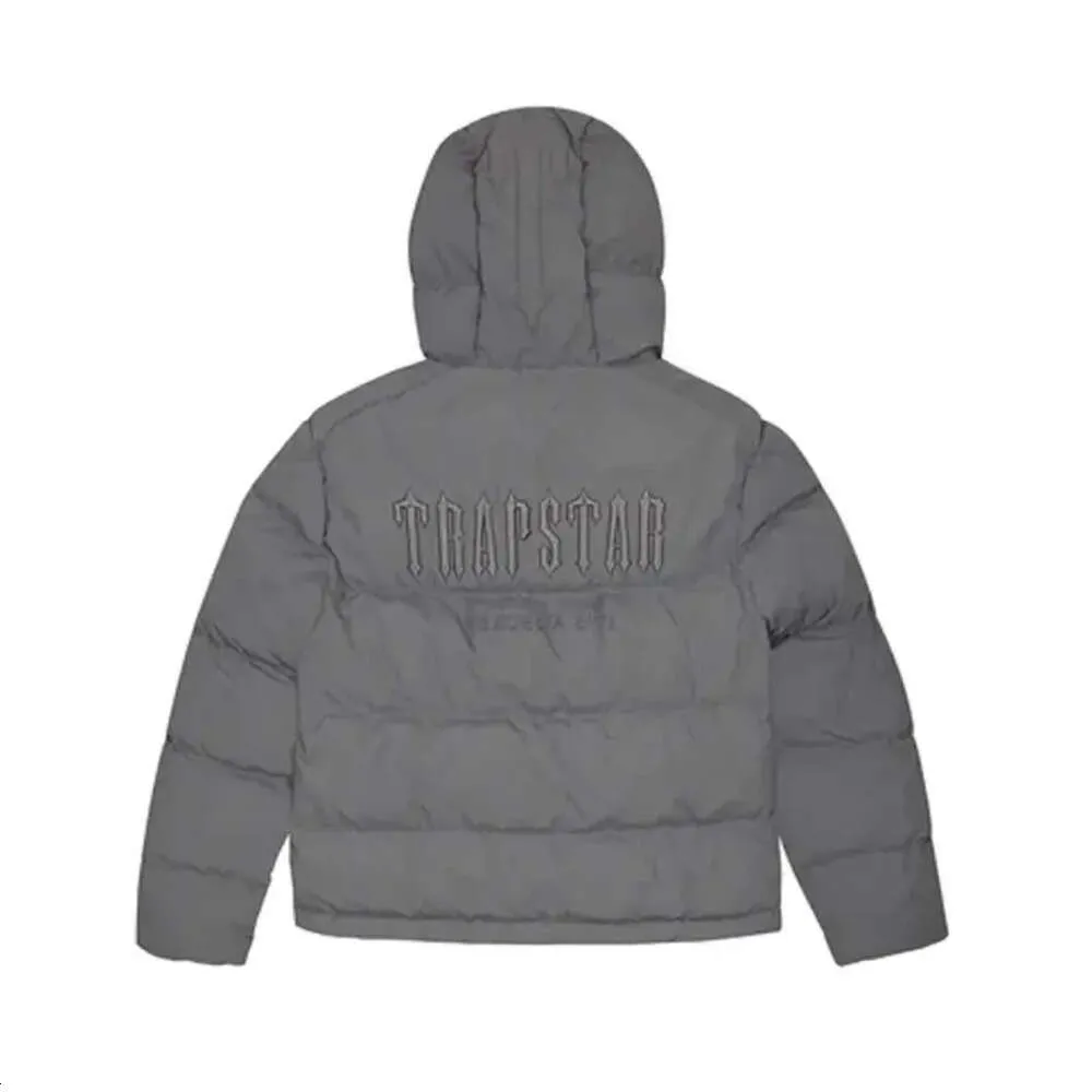 2023 Trapstar London Decoded Con Cappuccio Puffer 2.0 Giacca Nera Moda