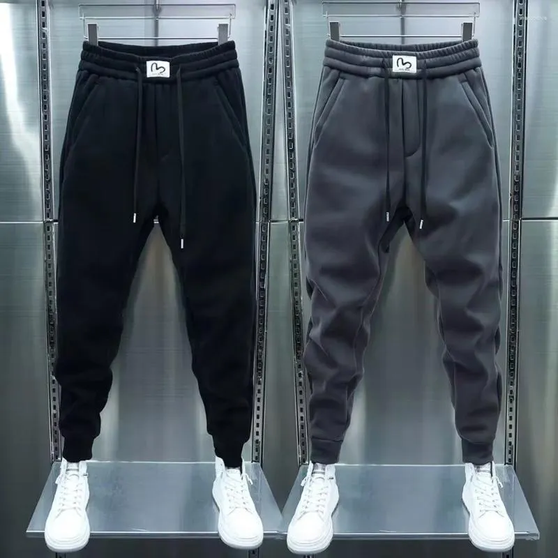 Pantaloni da uomo Leggings larghi a gamba dritta larghi a nove punti casual