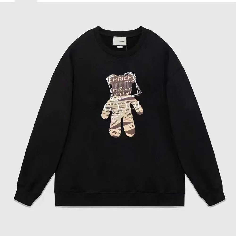 Poison Family Correct Edition Verified Edition Autumn Fashion Brand Bandage Little Bear Loose Round Neck Sweater for Men and Women