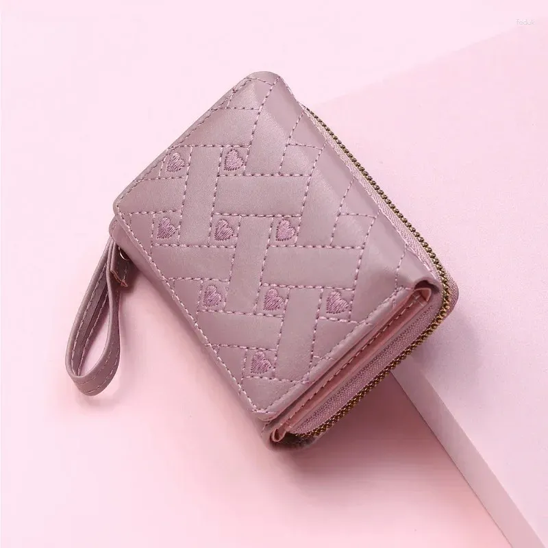 Wallets For Women Kawaii Cute Wallet Luxury Designer Lady Pink Purse Womens Organizer Small Leather Coin