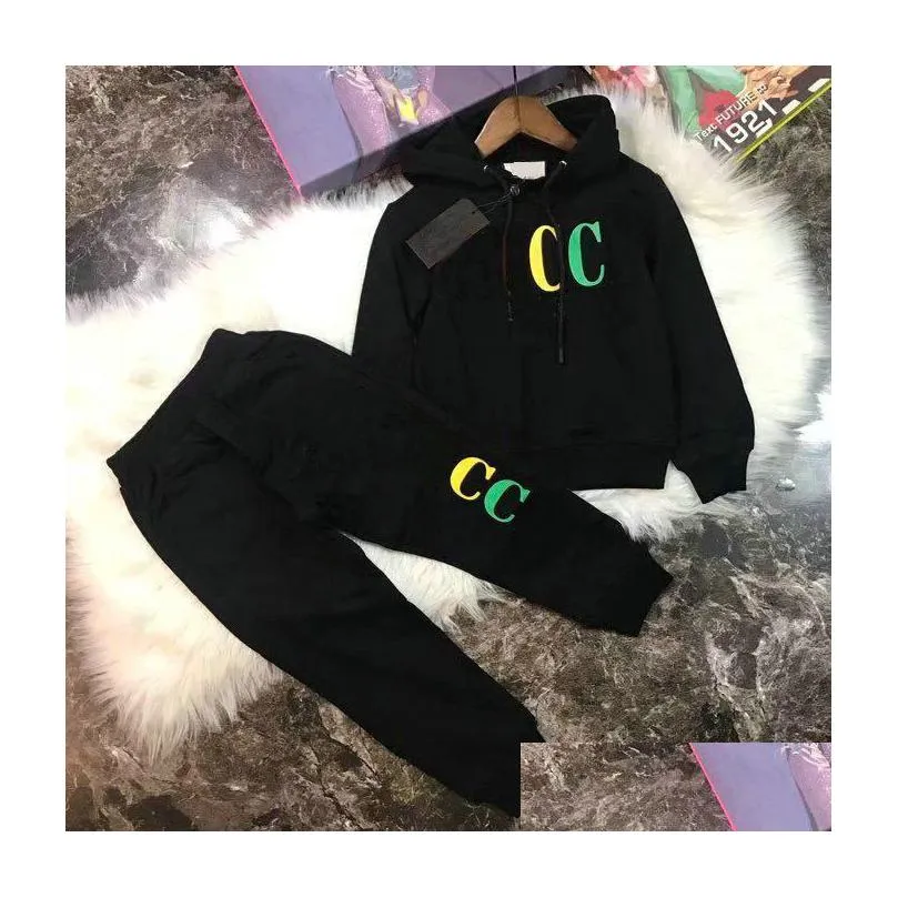 Vêtements Ensembles 2-11 ans Enfants Bébé Garçons Filles Vêtement Automne Hiver Modèle Designer Pull Costume Enfants Coataddpants Drop Delive Dhulq