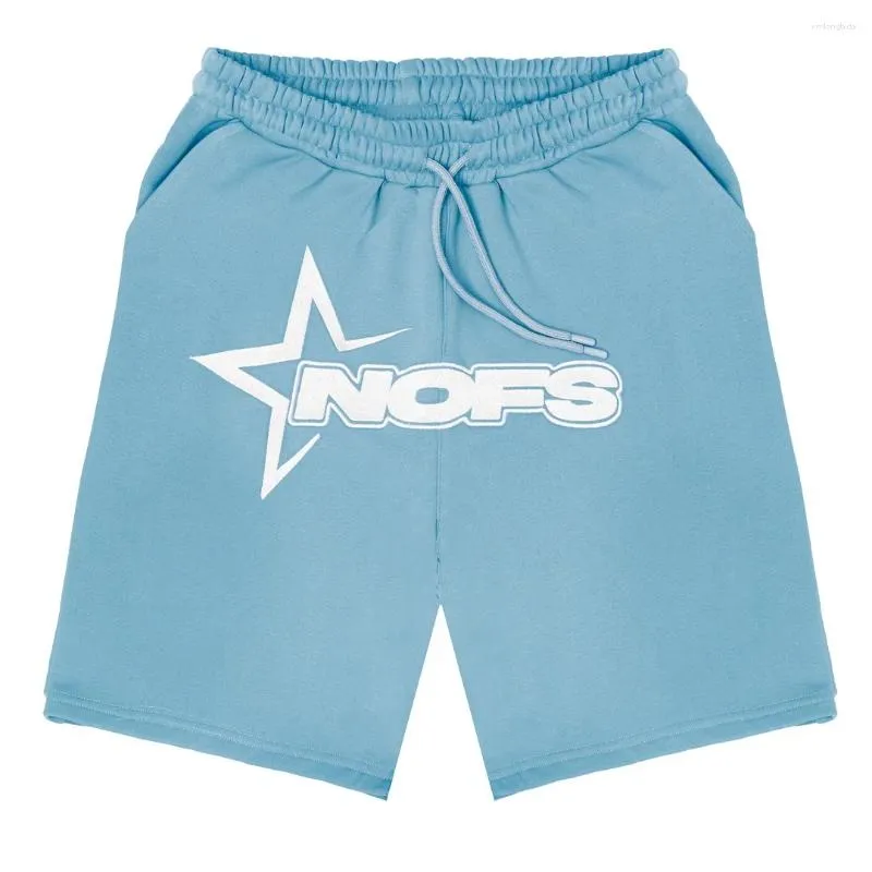 Shorts masculinos y2k nofs carta impressão calças curtas casual placa moda streetwear praia masculino calças esportivas oversize