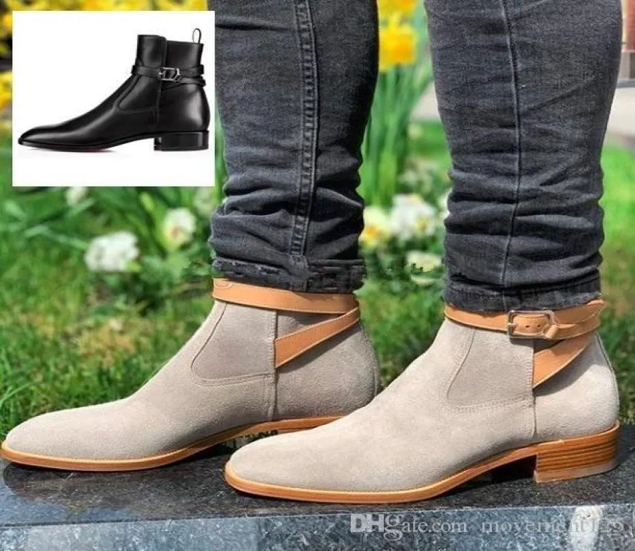 19S Couple Taille Bottes Bottine Marque De Luxe Chaussures