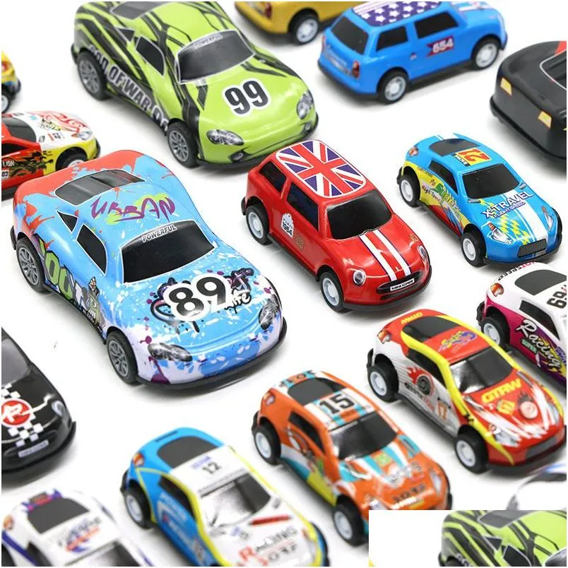 Modèle de voiture moulé sous pression nouveau jouet de voiture pour enfants Cool Mini inertie retour course livraison directe jouets cadeaux modèle jouets Dhonb