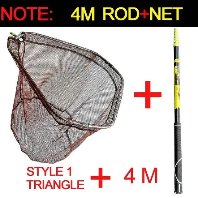 Boat Fishing Rods BAKAWA Carbon Net 40M 30M 21M Positioning Folding  Ultralight Pole Telescopic Landing Fly Hand Dip Tackle 231202 From Fan05,  $16.36
