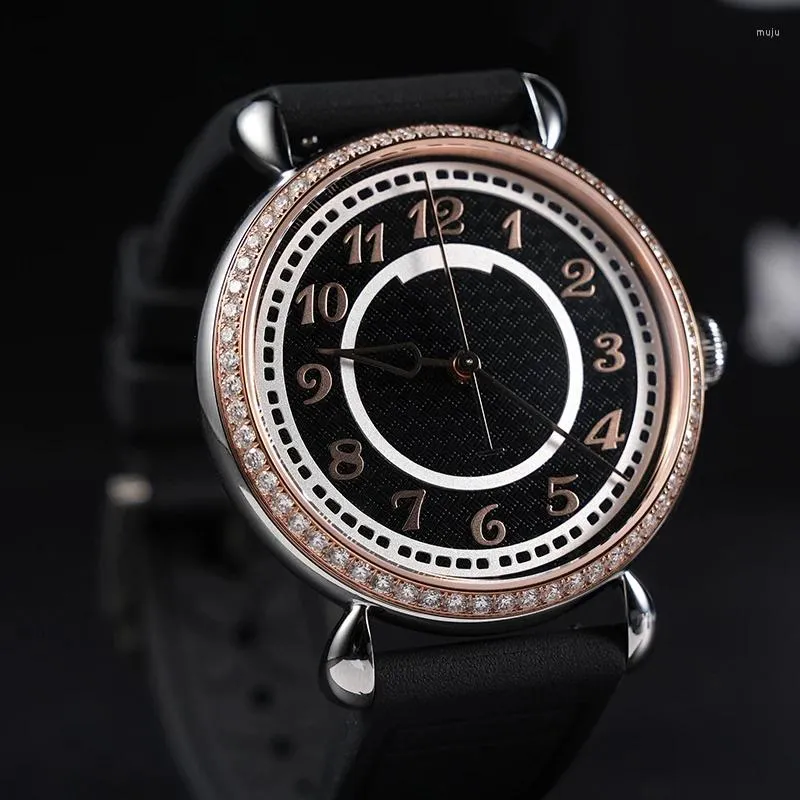 Montres-bracelets Code mystérieux Montre automatique Hommes Luxe St2130 Mécanique Diamant Horloges Étanche 40mm