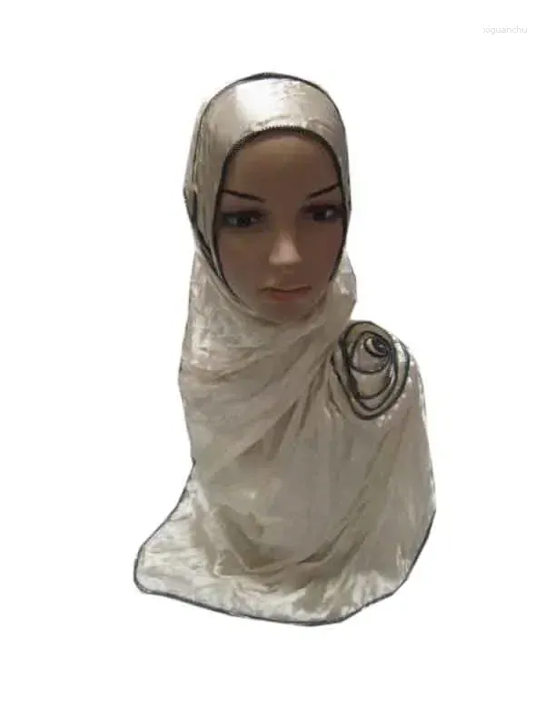 Etnische kleding bloemhoofdomslag voor dames MOSLIM lange sjaal uitverkoop Softy satijnen Arabische sjaal islamitische HOOFDSCAR