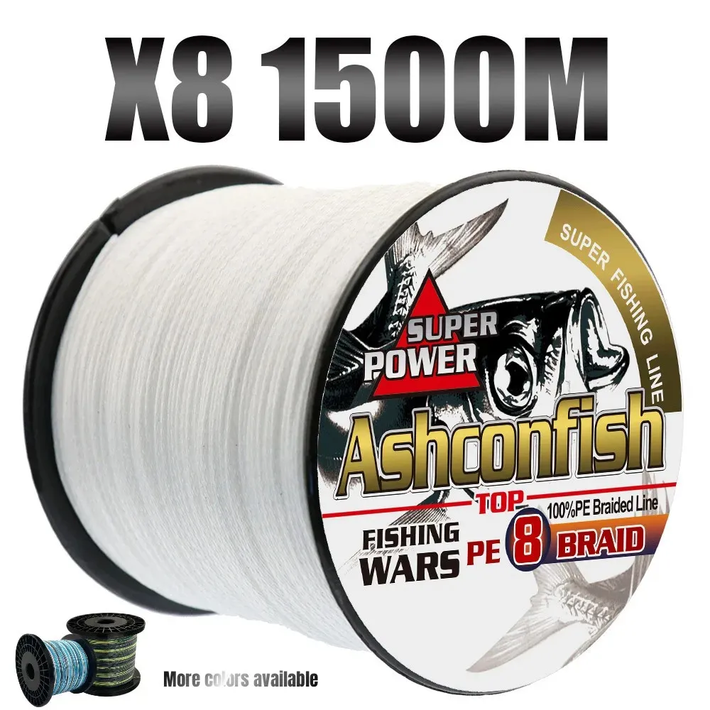 Linha de trança Top PE Super 1500M Linhas trançadas Pesca 8 fios fortes Big Game Multifilament Fishing Cord 6LB-300LB Corda de pesca 0,10-1,0mm 231201