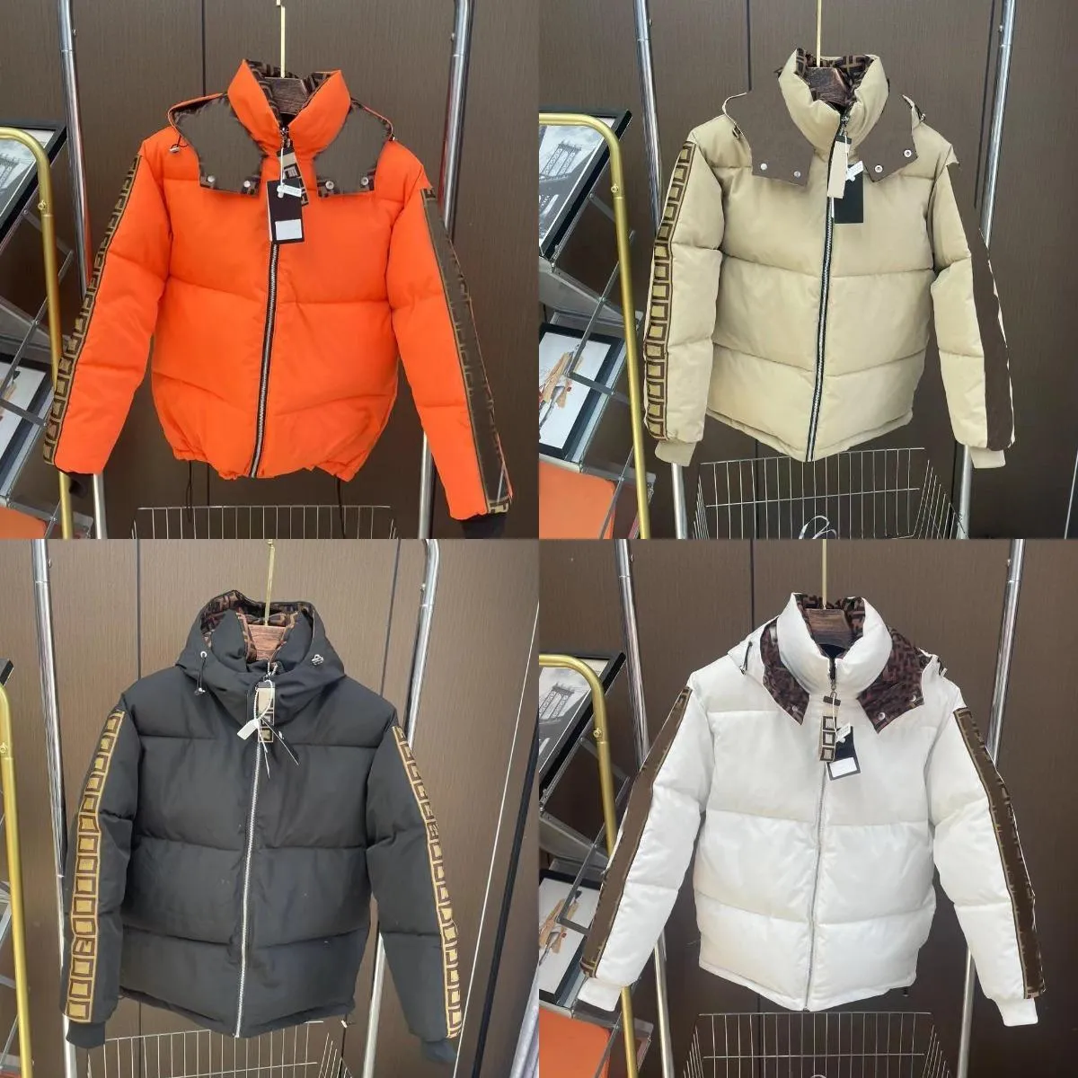 Big Szie S-5XL Mens Down Jacket Parka Womens Black Peaver Jacket Hooded Premium Casual Outdoor Winter 따뜻한 두꺼운 지퍼 카키색 디자이너 코트 조인트 재킷