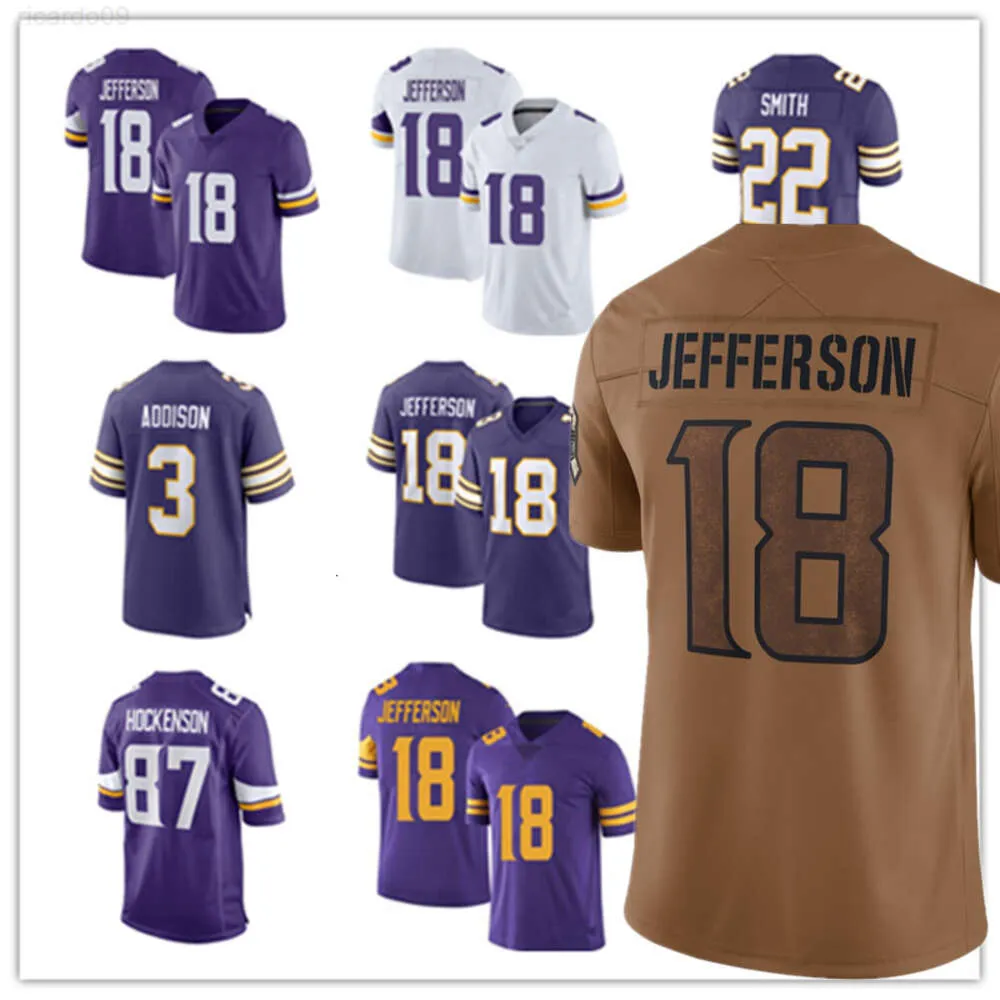 Football Jerseys 3 Addison 18 Justin Jefferson 4 Dain Cook 22 Harrison Smith 8 Kirk Cousins 7 Patrick Peterson 87 T.J. Hockenson 84 Randy Moss 2023