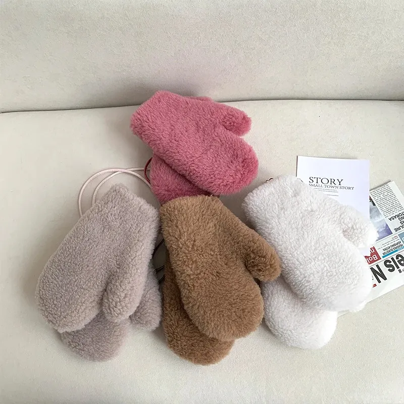 Guantes De Invierno Para Mujer Forro Cálido - Guantes Gruesos De Punto De Lana Acogedora Manoplas (Beige) | Bodega Aurrera En Línea