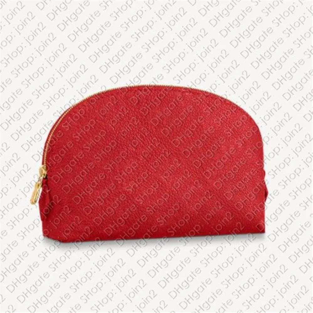 M69414 POCHETTE COSMÉTIQUE PM GM Designer Femmes Maquillage Beauté Trousse De Toilette Trousse De Toilette Dopp Kit Bijoux Rouge À Lèvres Sac Empreinte Emboss2641