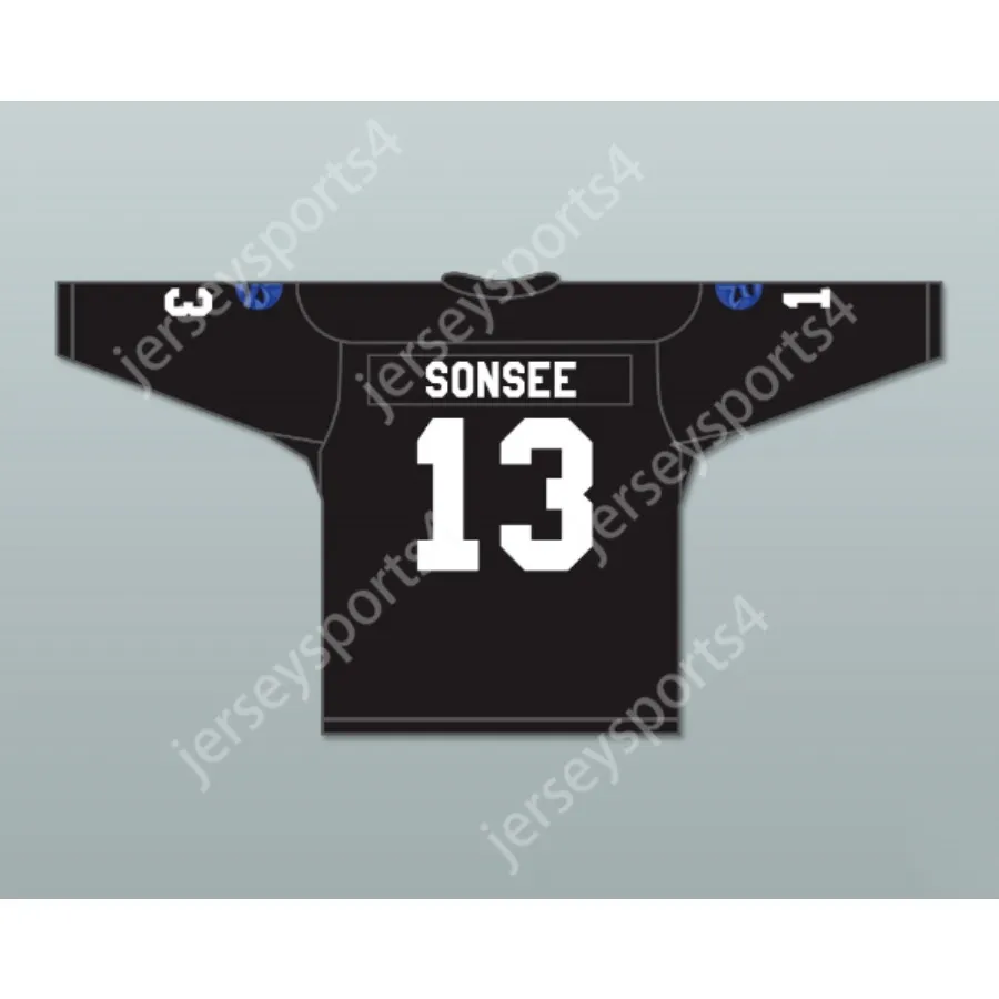 Custom SEEZA SONSEE 13 ONYX REACT SONNY HOCKEY JERSEY NEW Top Stitched S-M-L-XL-XXL-3XL-4XL-5XL-6XL