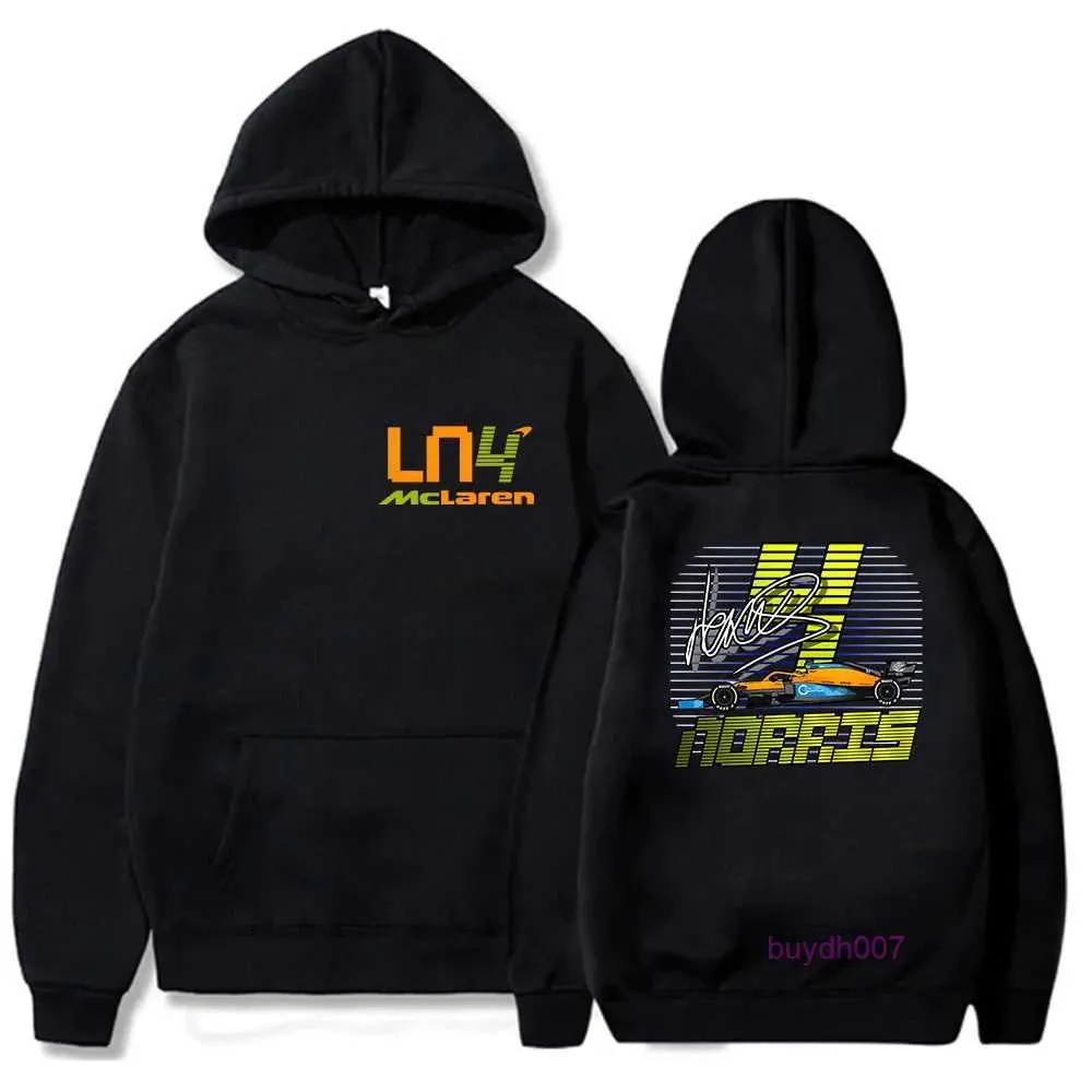 Mens Hoodies 2023/2024 Nova F1 Fórmula 1 Racing Team Moletons Meme Lord Lando Norris 4 Crianças Y2k Roupas Jogos Engraçados Roupas de Meninas Harajuku Bebê Meninos Long Sle O6n7