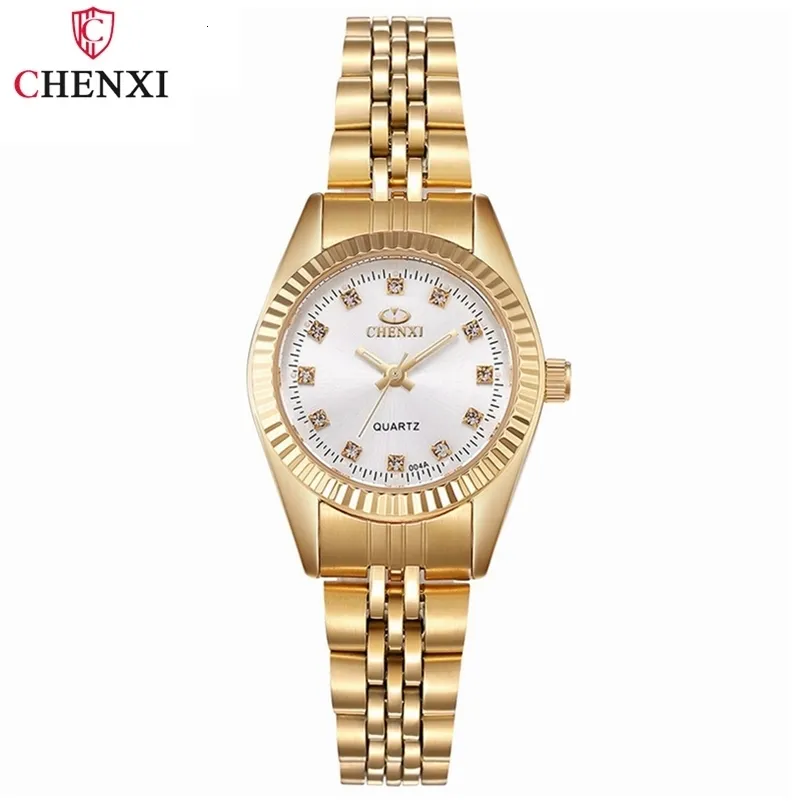 Vrouwen Horloges Chenxi Merk Top Luxe Dames Gouden Horloge Voor Vrouwen Klok Vrouwelijke Jurk Quartz Waterdicht Horloges 231201