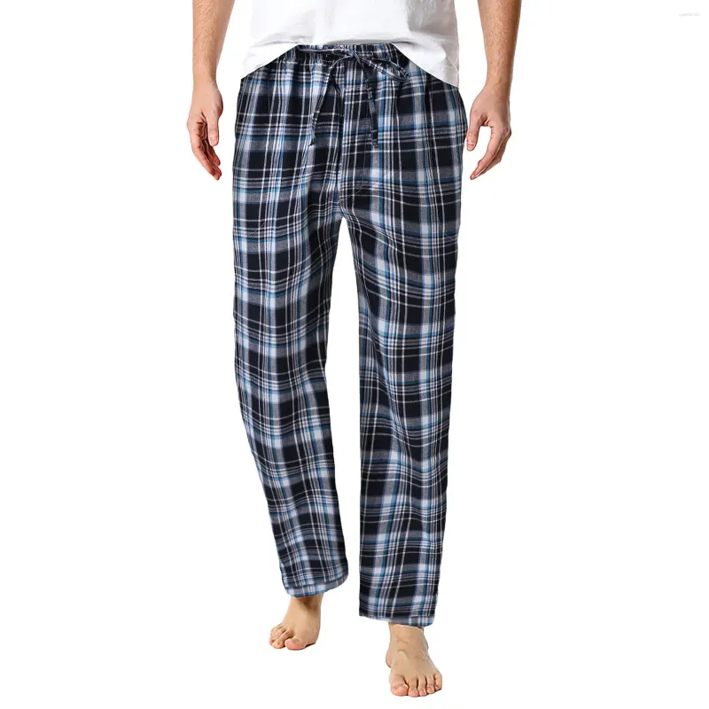 Erkekler Sweetwear Pantolon Homewear Ekose Erkek Pijama Lounge Nightwear büyük boy uzun uyku dipleri tüm martı ödünç pantolon giysi mevsimleri