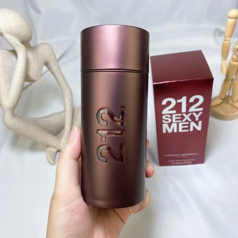 Yüksek kaliteli tasarımcı markası kalıcı klasik marka sprey nötr parfüm kadın parfüm cam sprey 212 seksi erkek eau de toilette edt 100ml