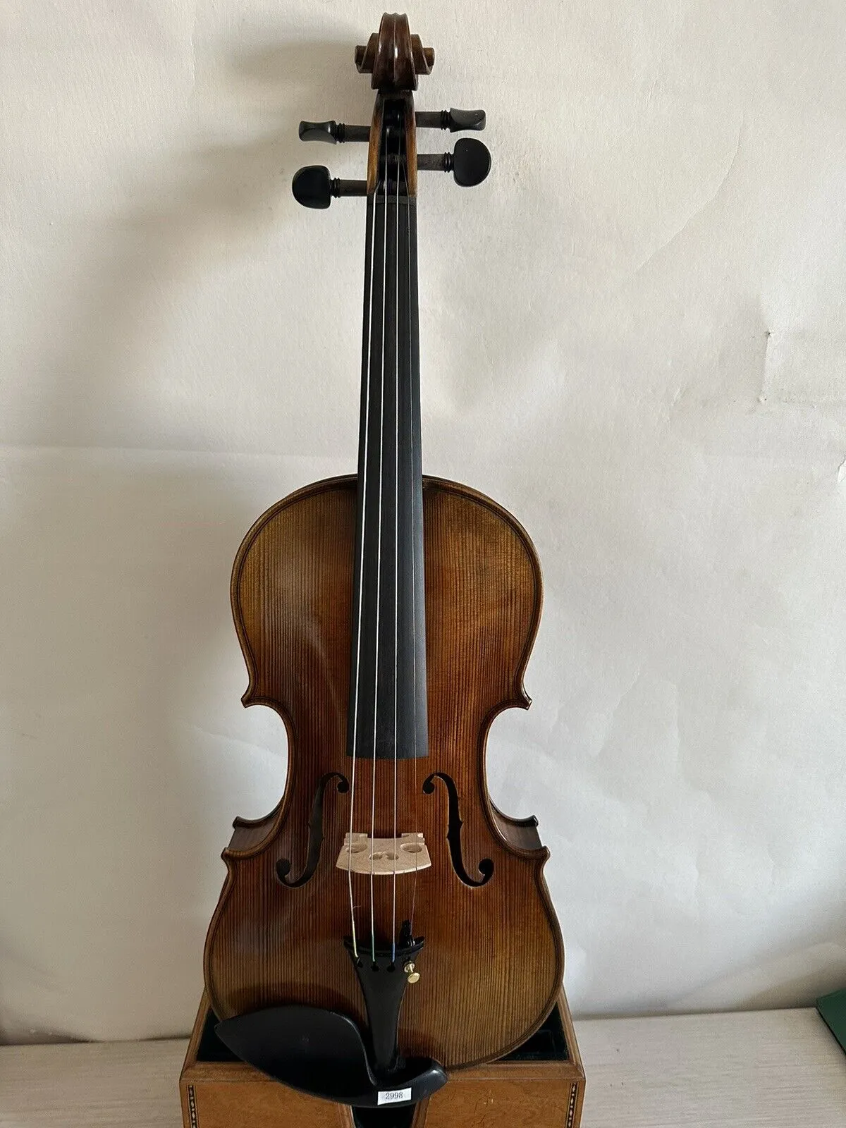 4/4 바이올린 스테인너 모델 솔리드 플레임 메이플 백 스프루스 상단 손으로 만든 K2998