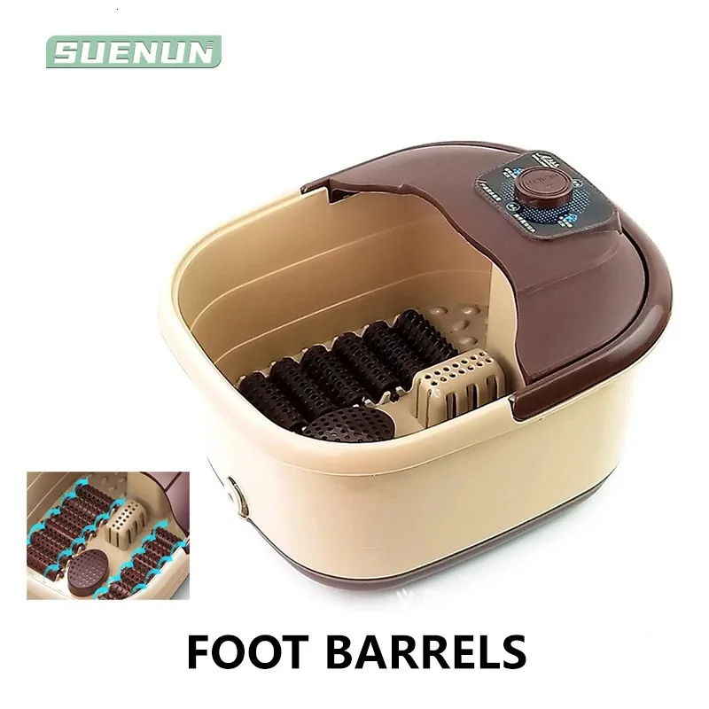 Fotvård Electric Foot Bath Automatisk elektrisk uppvärmningsmassagebricka Konstant Temperatur Bucket Pedicure Machine 231202