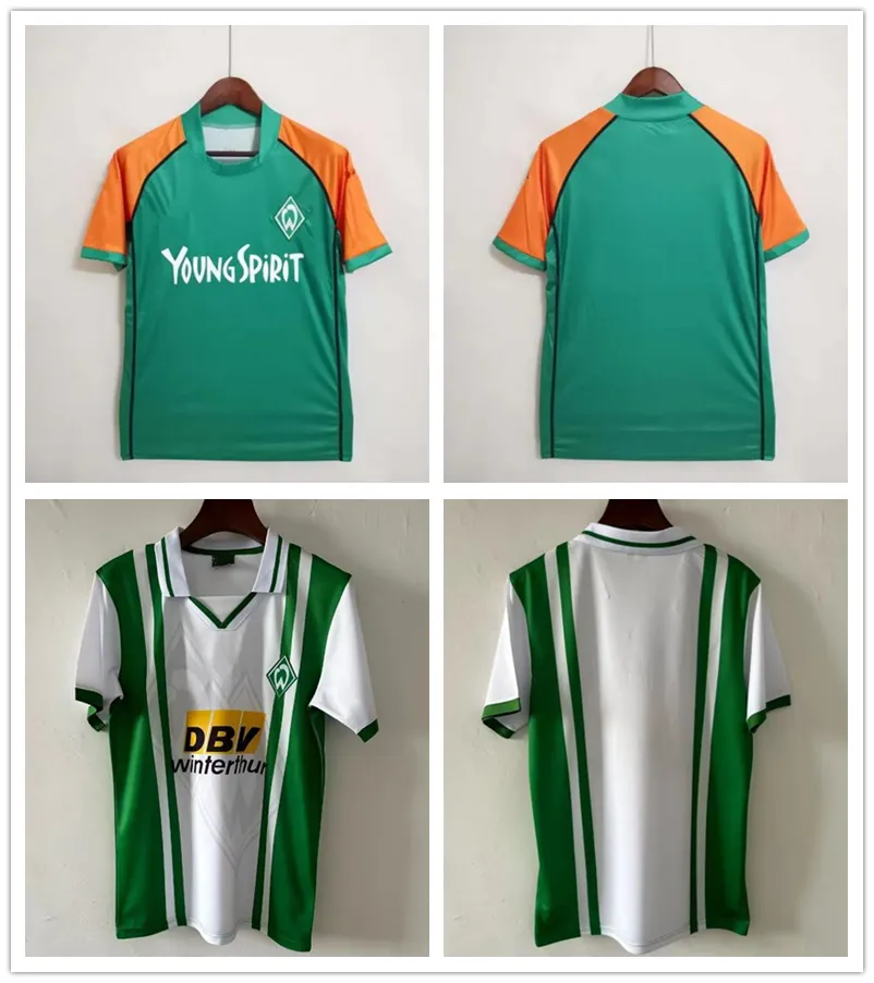 RETRO 0304 Werder Bremen Micoud FUSSBALLJERSEY Marco Bode Klose Klasnic Frings Borowski Schaaf Pizarro Silva Marvin Ducksch Leonardo Bittencourt FUSSBALL AILTON