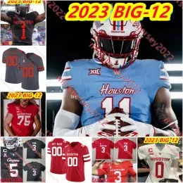 2023 BIG-12 Logan Hall  Football jersey Dante Wynn Cash Walker Kelan Walker Brandon Campbell Matthew Golden Cody Jackson Custom Houst