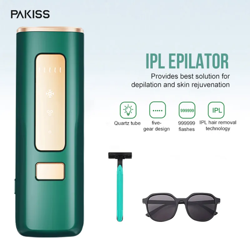 المنزل استخدام ليزر Epilator دائم وغير مؤلم جهاز إزالة الشعر بالليزر IPL جهاز إزالة الشعر IPL