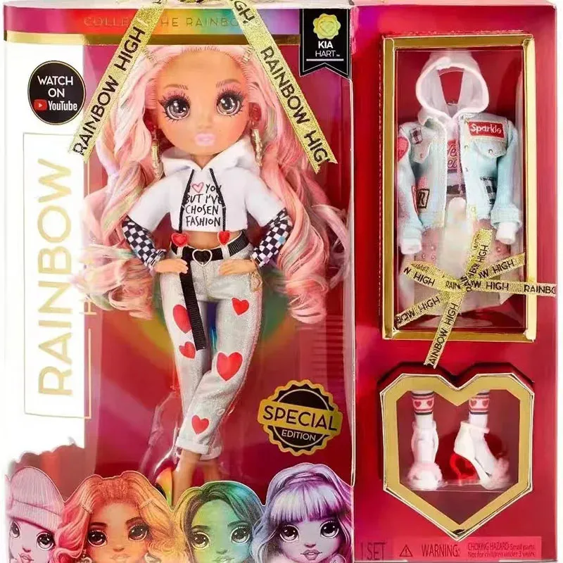 Docks Limited Supply 11Inch Rainbow High School Surprise Doll with Box Dress Up Slime Play Toys for Children 231202