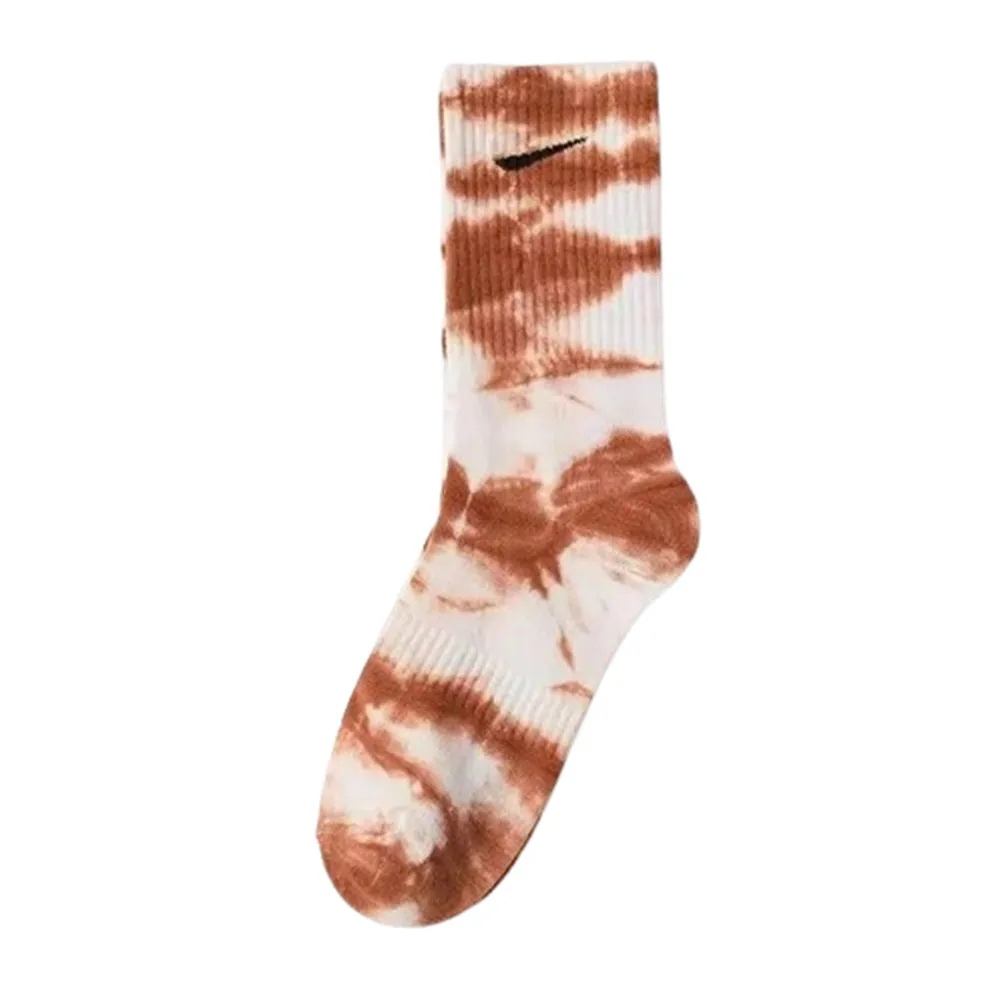 Wholesale Socks, Men's Socks, Women's Pure Cotton, 10 Color Sports Couple Socks, Letter Colored Tie Dyed Print, One Size Five Pair Set, z9