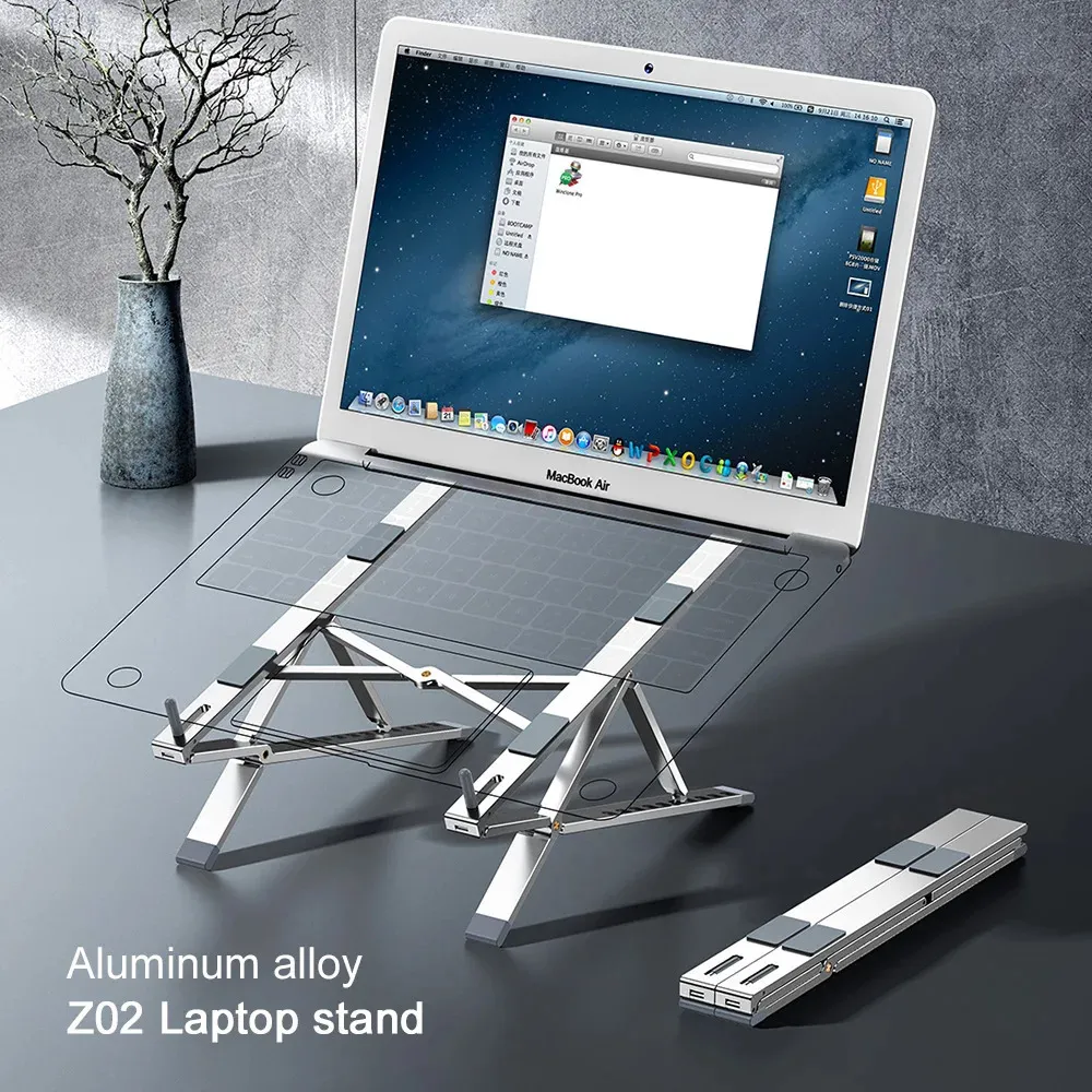 Tablet PC Stands OATSBASF Suporte ajustável para laptop Suporte para notebook para Mackbook Pro Riser Suporte de computador de resfriamento portátil 231202