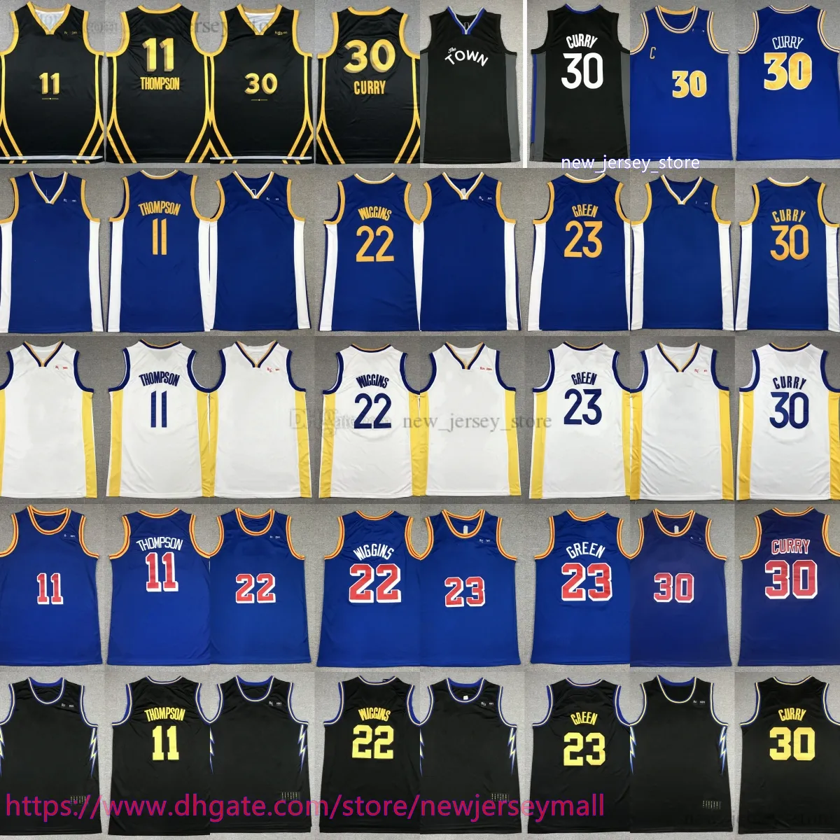 2023-24 NOWOŚĆ KAKUBLA CITY 30 Stephen Curry Jersey Stitch Chris Paul Klay Thompson Andrew Wiggins Draymond Green Derrick Rose Jaden Ivey Trae Young Jalen Brunson