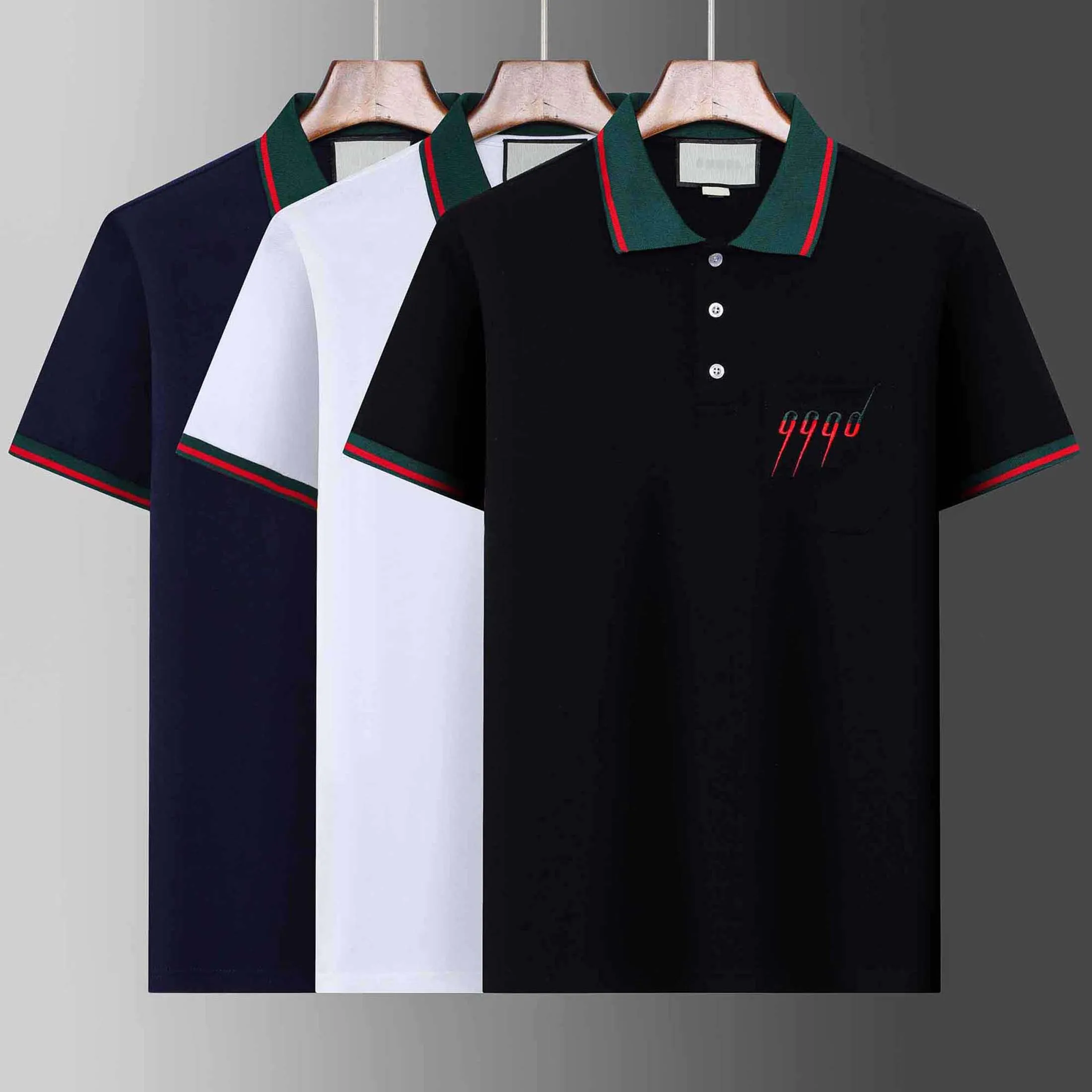 Polos pour hommes Chemises d'été Marque Vêtements Coton À manches courtes Designers d'affaires Tops T-shirt Casual Rayé Vêtements respirants M-4XL