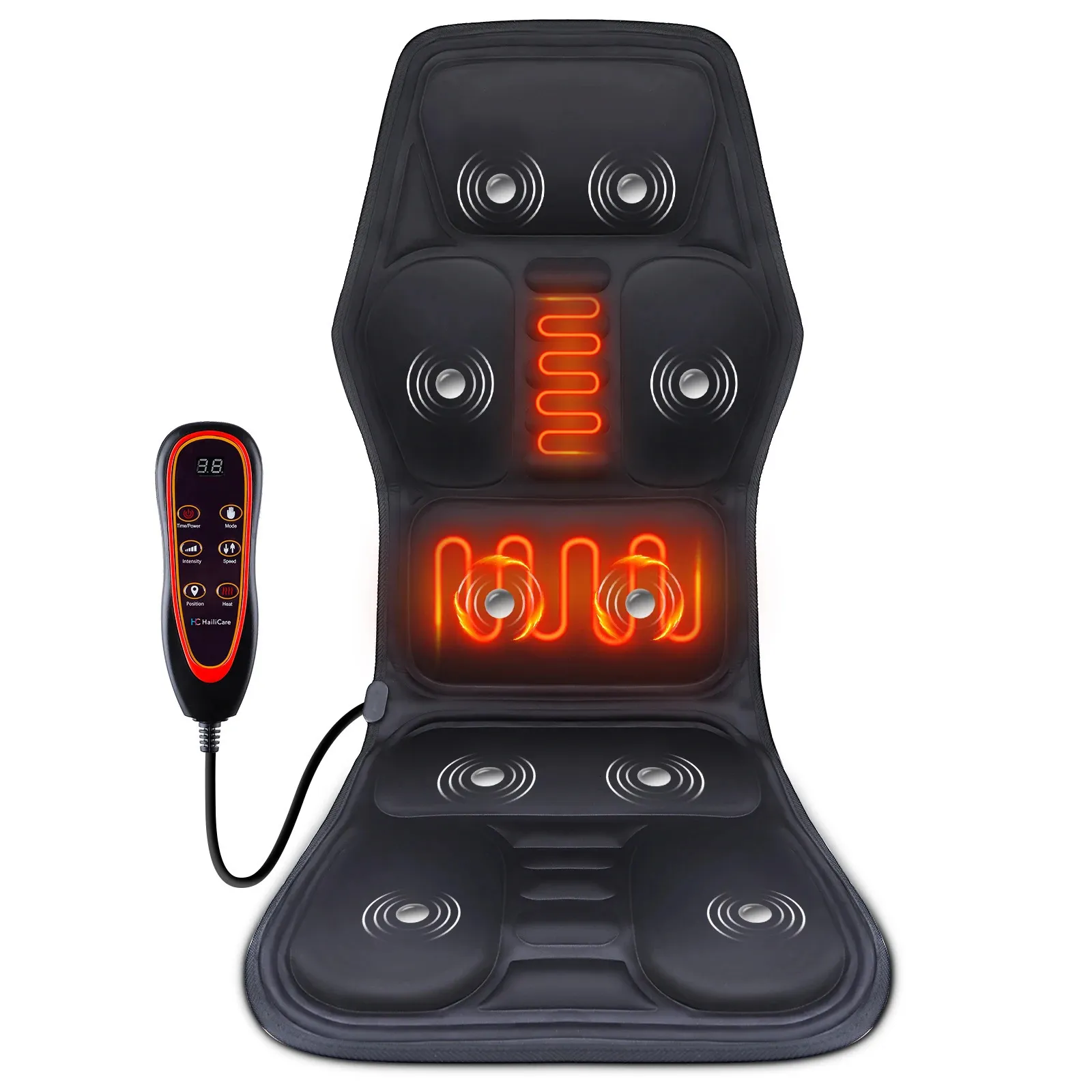 Heated Vibrating Back Massager Cushion - Pain Relief for Car, Office & Home  - Shop Now! from Dhgate Back Massager - price 125.64