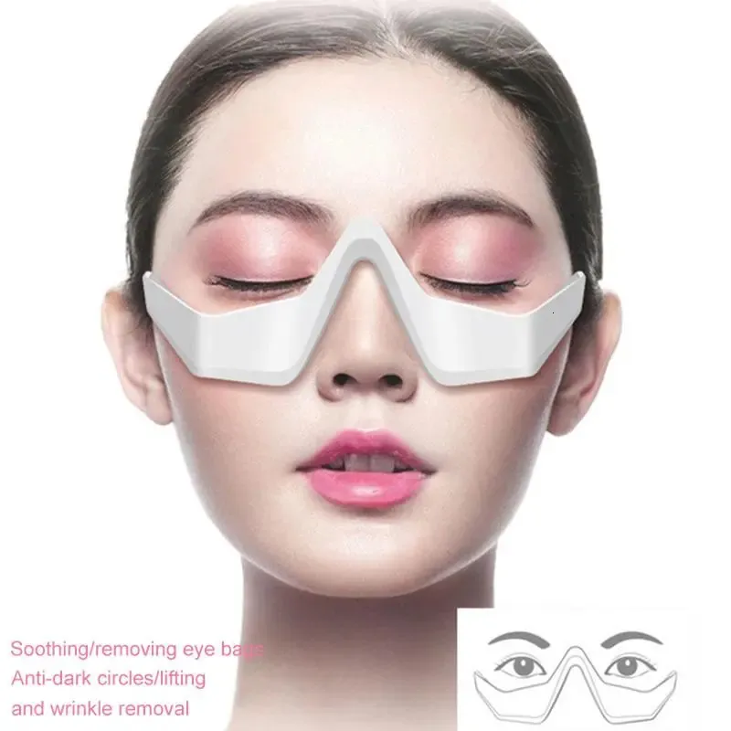 Eye Massager 3D Eye Beauty Instrumento Micro-Corrente Pulso Olho Relaxar Reduzir Rugas e Círculo Escuro Remover Sacos de Olho Massageador Ferramenta de Beleza 231202