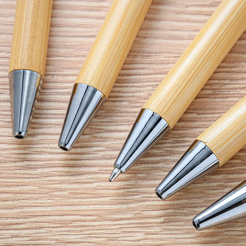 Stylos à bille de bambou multi-fonctionnal pour les employés de bureau de mariage Businet Business Advertising Hotel Writing Supplies