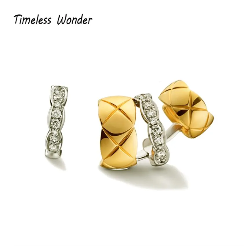 Timeless Wonder Stunning Zirconia Geo Ear Cuff Earrings Clip Women Statement Jewelry Punk Runway Gothic Boho Ins 23445055438