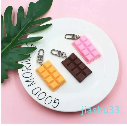 LANYARD NEW FOOD KEYCHAIN ​​DESSERTS Söt herrarna Keychain Women's Friend Gift Car Bag Pendant Children's Toys