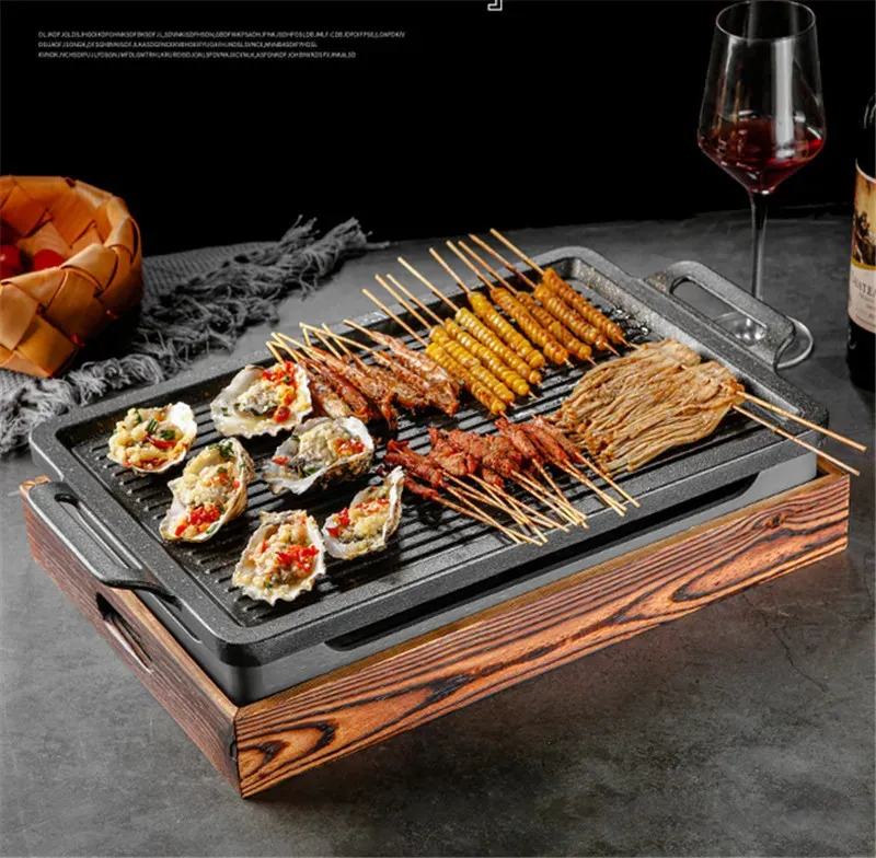 Barbecue à Charbon Japonais Portable - Kit Avec Plaque Base, Cendrier, Grille - En Aluminium Et Acier - Pour Intérieur/extérieur