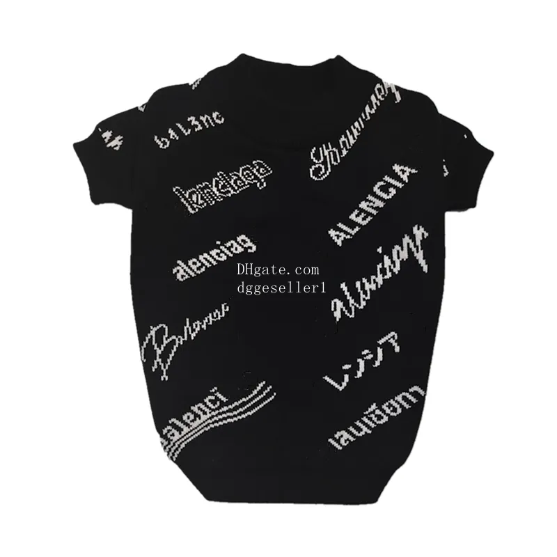 Designer Dog Clothes Brands Dog Apparel Classic Letter Pattern Dog