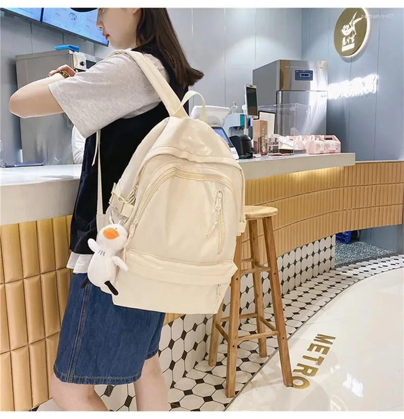 School Bags Harajuku Girl Fashion Waterproof Bag Women Kawaii Trendy College Student Backpack Lady Cute Female Cool Book