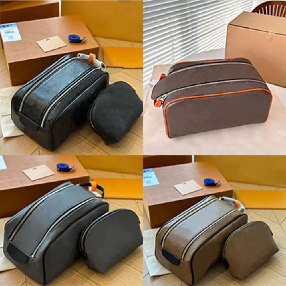 Bolso de diseñador Bolso de maquillaje Organizar bolsos de hombro de cuero Monedero Titulares de mujer que viajan con bonita caja NO34