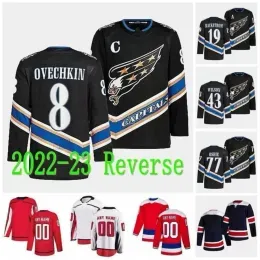 ''Capitals'' Darcy Kuemper Reverse Retro Jersey Alex Ovechkin John Carlson Tom Wilson T.J. Oshie Evgeny Kuznetsov Nickla