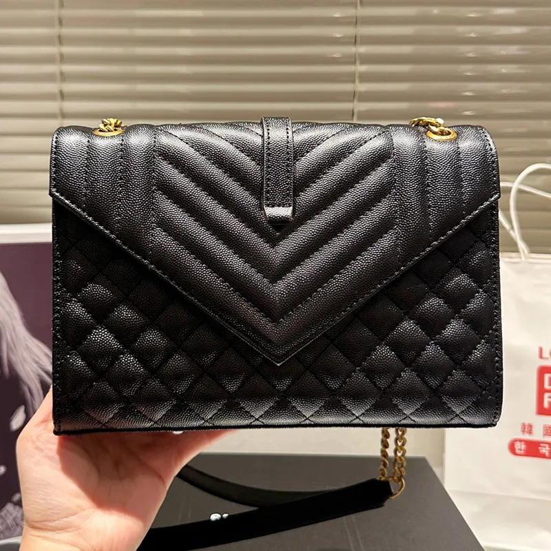 Envelope large bag in quilted grain de poudre embossed leather hotsell