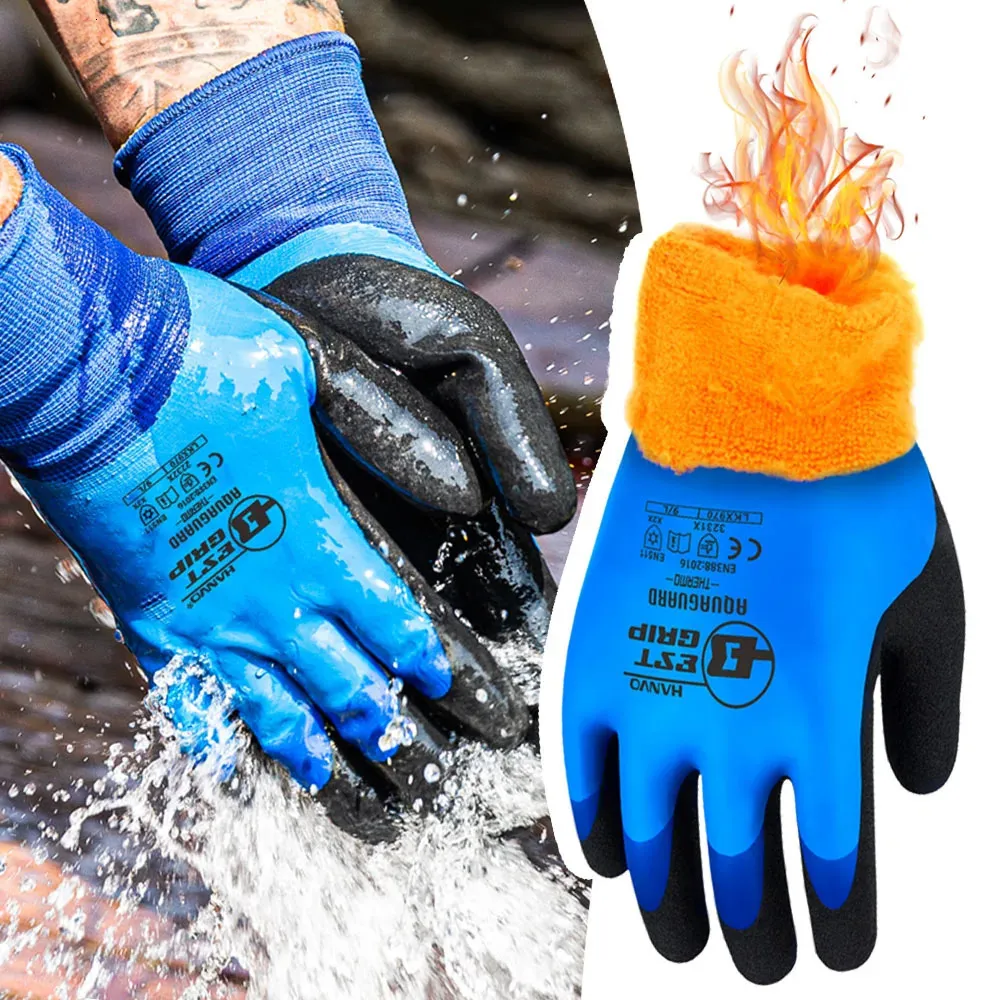 Sporthandschoenen Waterdicht Winterwerk Superieure grip Coating Thermische voering Geïsoleerd Warm voor buiten Koud weer IJssneeuw Skiën 231202