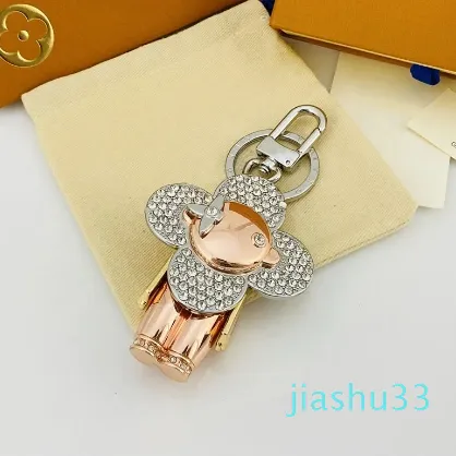 Schlüsselanhänger Luxus Damen Schlüsselanhänger Hochwertiger Auto-Schlüsselanhänger Gold Schwarz Metall Kleiner Schmuck Charm Taschenanhänger Schmuck Gutes Geschenk