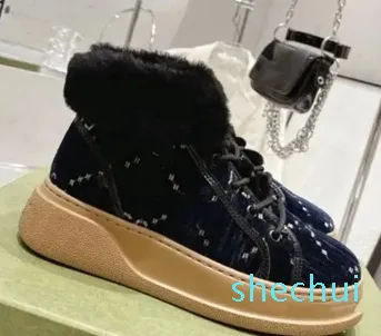 Winter neue Wolle SnowHigh Top Stiefeletten warme Damen Schuhe