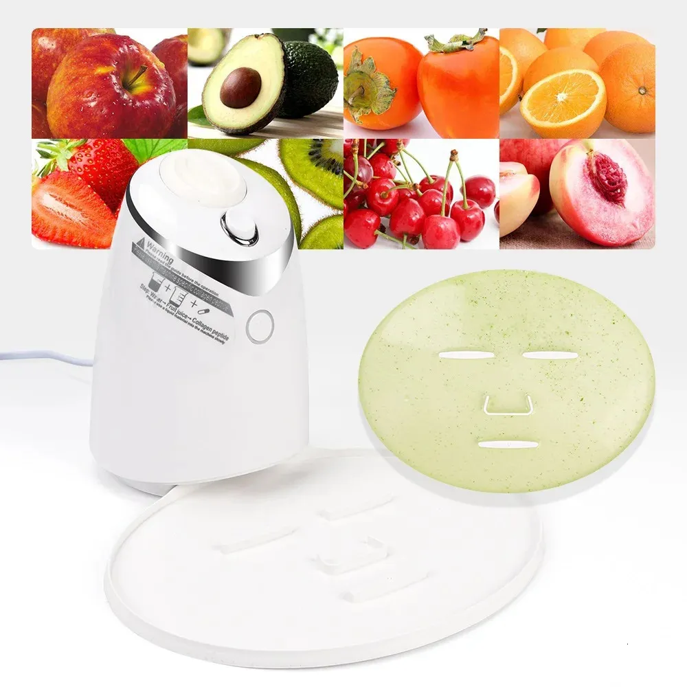 Strumenti per la pulizia Accessori Macchina per maschere per il viso con frutta naturale fai da te Succo di verdure fai da te Collagene Macchina automatica per maschere Uso domestico Dispositivo per maschere per saloni di bellezza 231202